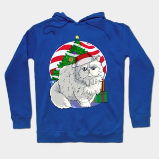 Persian Cat Santa Christmas Gift Hoodie